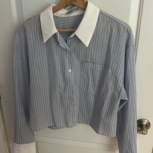 Kendall Lane pinstripe top